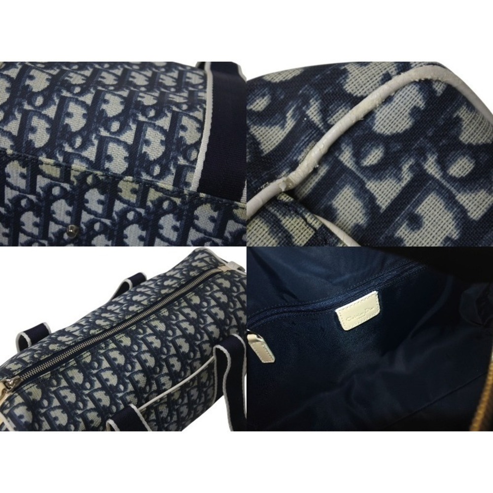 Dior Bag Navy Christian Trotter Blue Boston - Picture 9 of 10